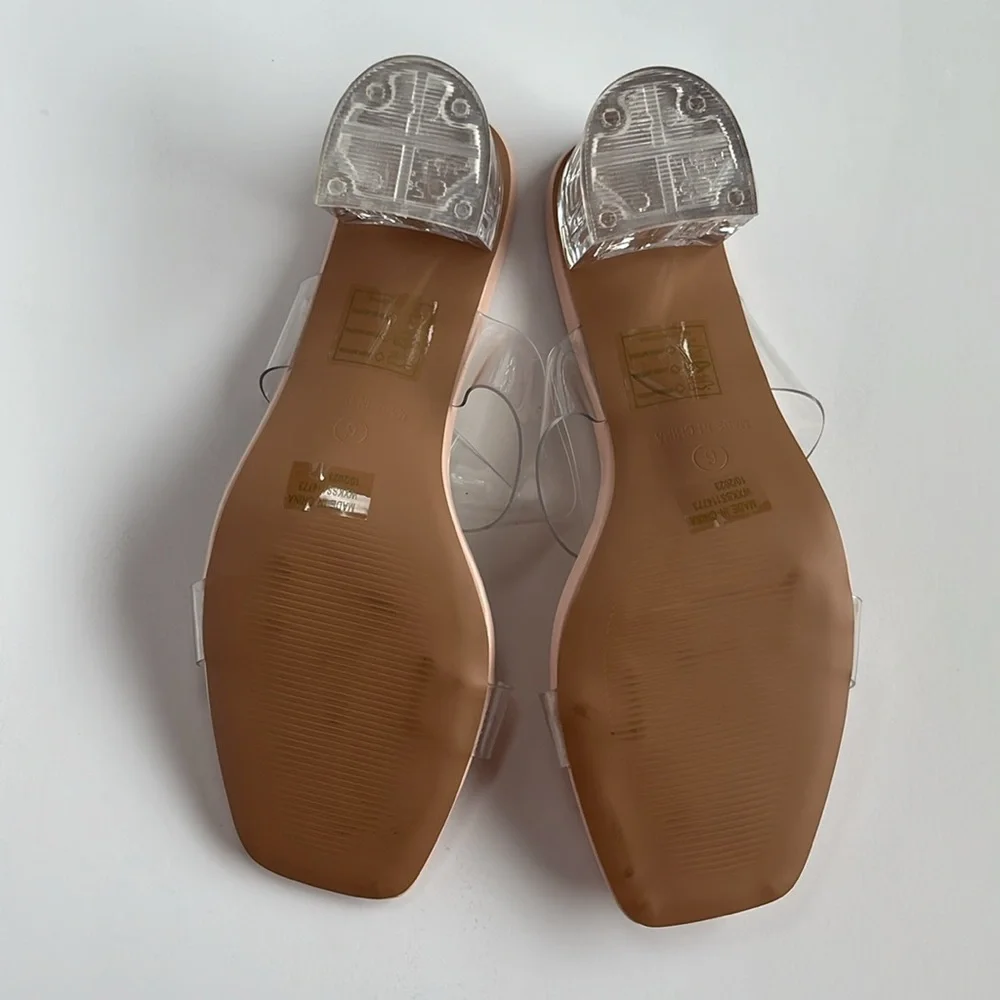 Boohoo Clear Block Heels - Picture 7 of 9